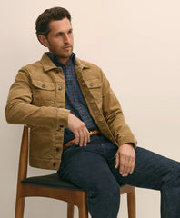 Medium Wale Corduroy Trucker Jacket / Brooks Brothers Sale