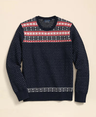 Merino-Wool Blend Fair Isle Sweater / Brooks Brothers Sale