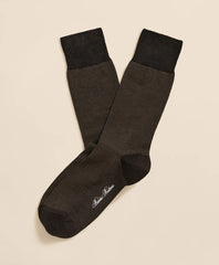 Merino-Wool-Blend Mini Dot Socks / Brooks Brothers Men