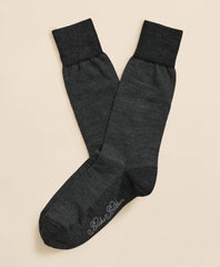 Merino-Wool-Blend Mini Dot Socks / Brooks Brothers Men