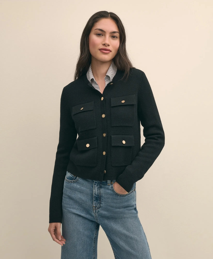 Merino Wool Sweater Jacket / Brooks Brothers Sale