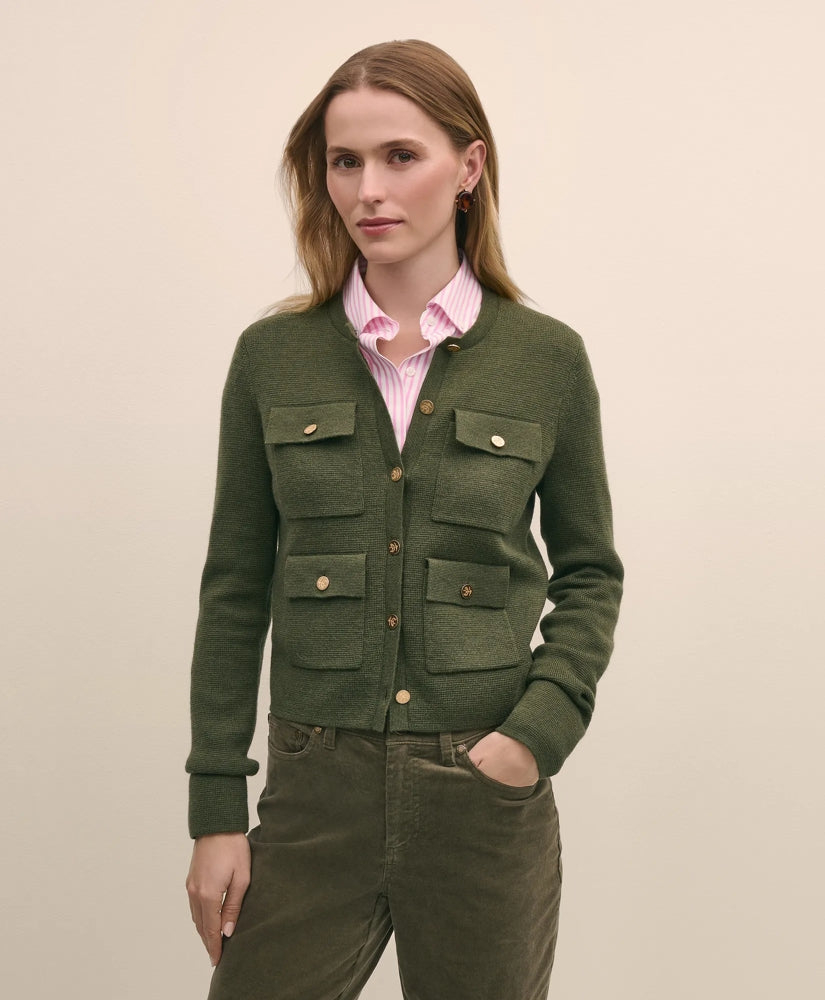 Merino Wool Sweater Jacket / Brooks Brothers Sale