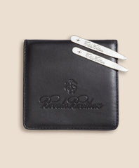 Metallic Collar Stays with Nappa Leather Case / Brooks Brothers Men