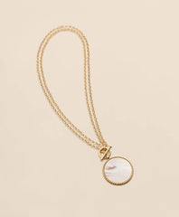 Mother-Of-Pearl Pendant Necklace / Brooks Brothers Women
