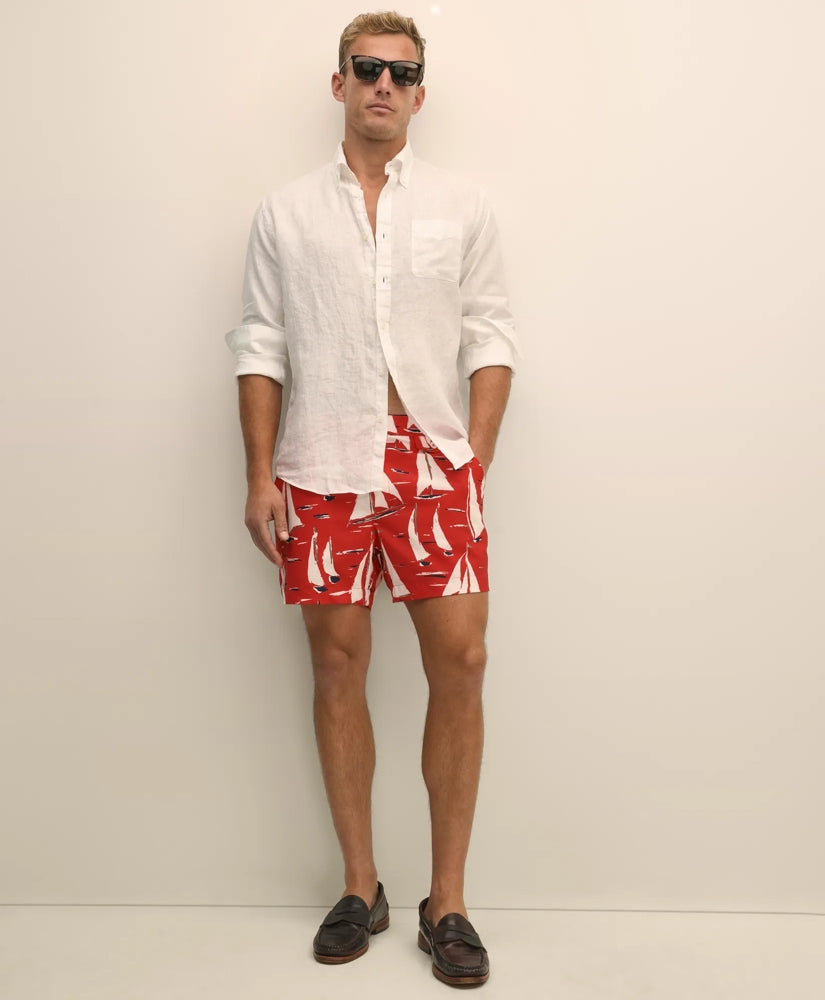 5" Newport Sailing Swim Trunks / Brooks Brothers Sale