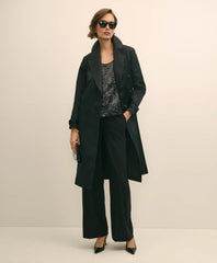 Taffeta Belted Trench Coat / Brooks Brothers Sale