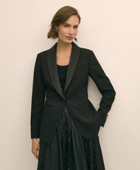 Crepe Shawl-Collar Dinner Jacket / Brooks Brothers Sale