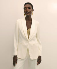 Crepe Shawl-Collar Dinner Jacket / Brooks Brothers Sale