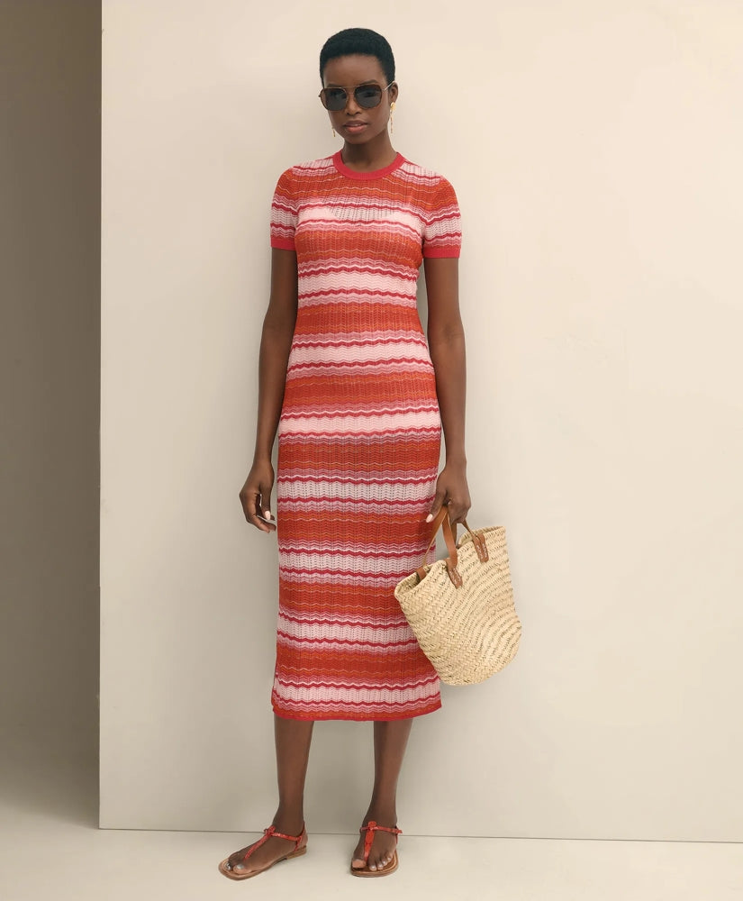 Ombre Stripe Sweater Dress / Brooks Brothers Sale