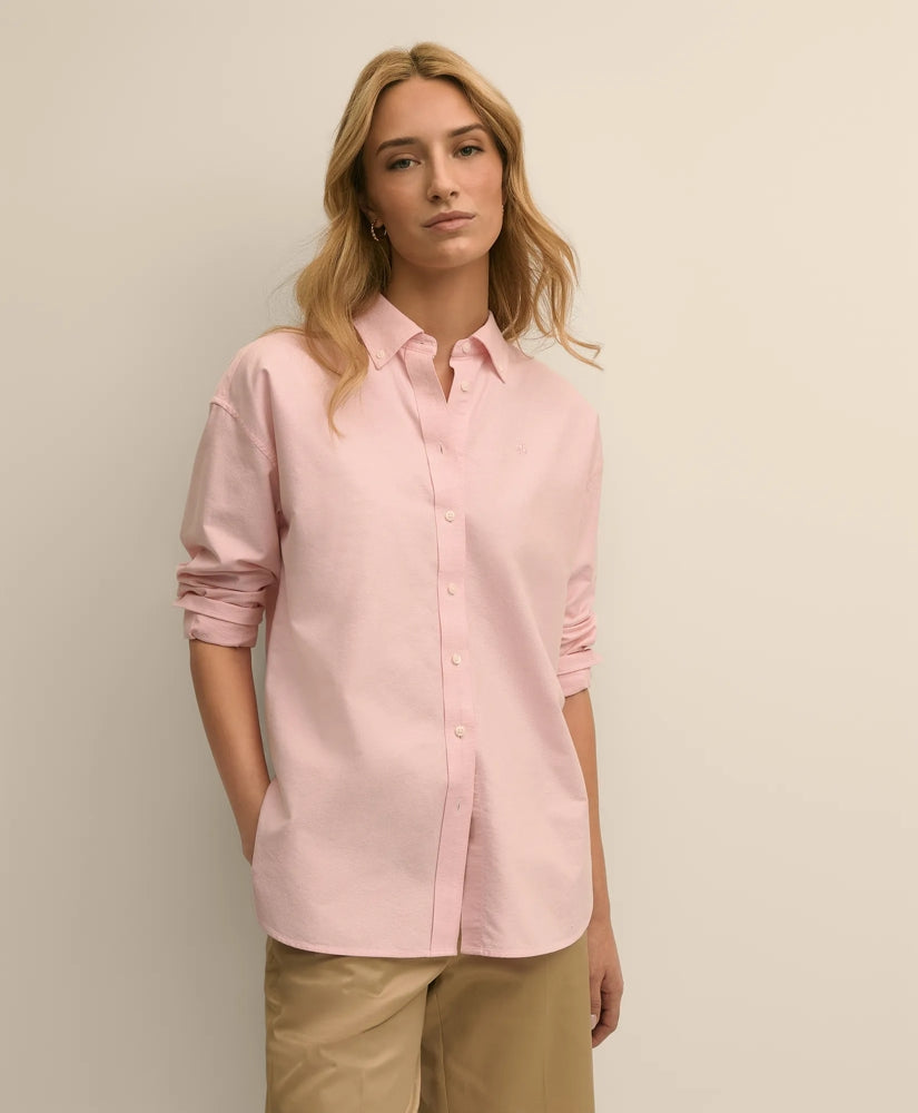 Oversized Cotton Oxford Shirt / Brooks Brothers Women
