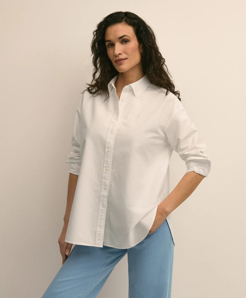 Oversized Cotton Oxford Shirt / Brooks Brothers Women