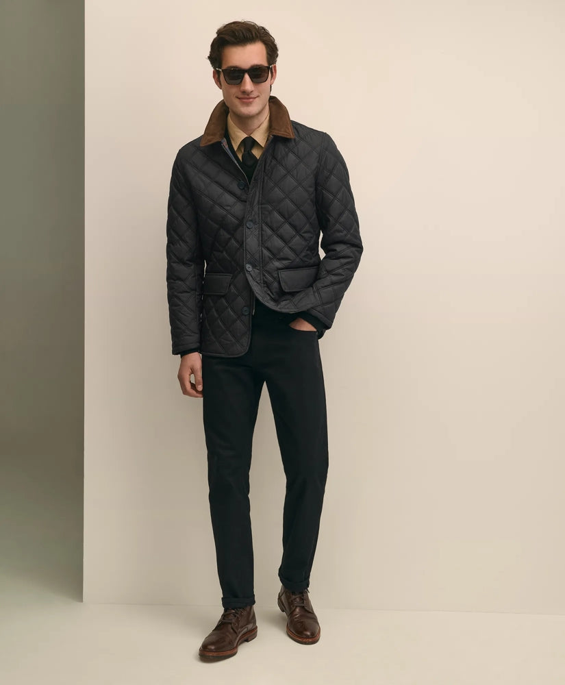 Paddock Diamond Quilted Coat / Brooks Brothers Sale