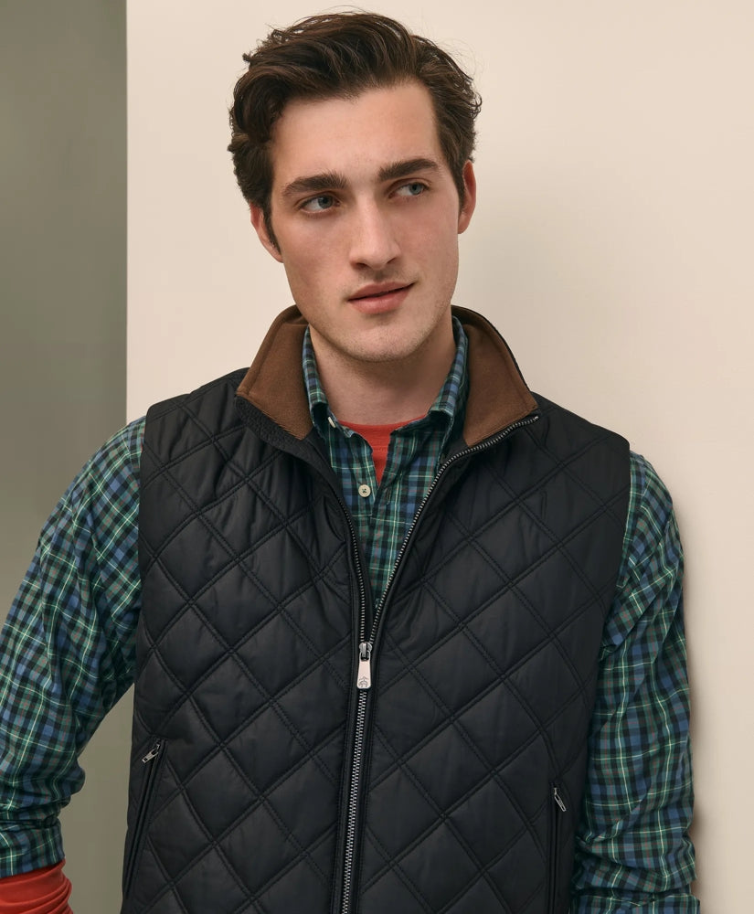 Paddock Diamond Quilted Vest / Brooks Brothers Men