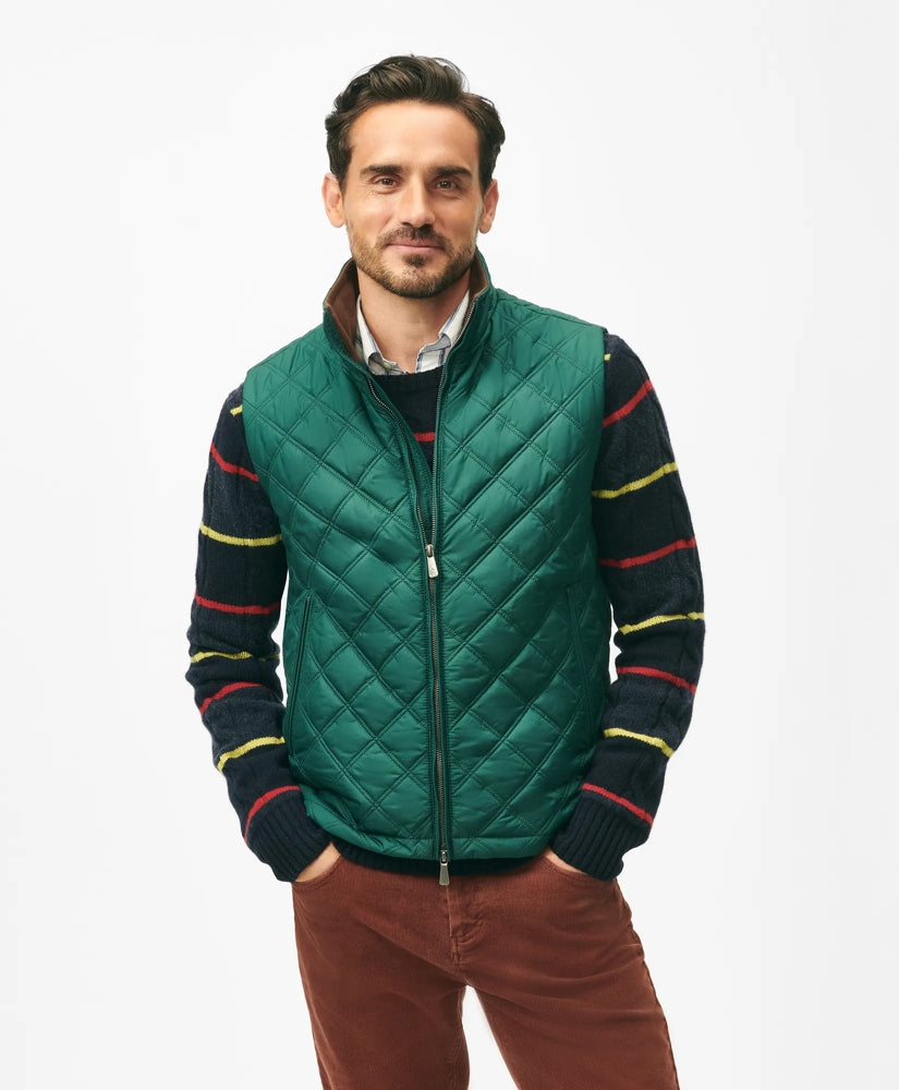 Paddock Diamond Quilted Vest / Brooks Brothers Men