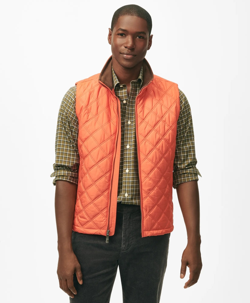 Paddock Diamond Quilted Vest / Brooks Brothers Men