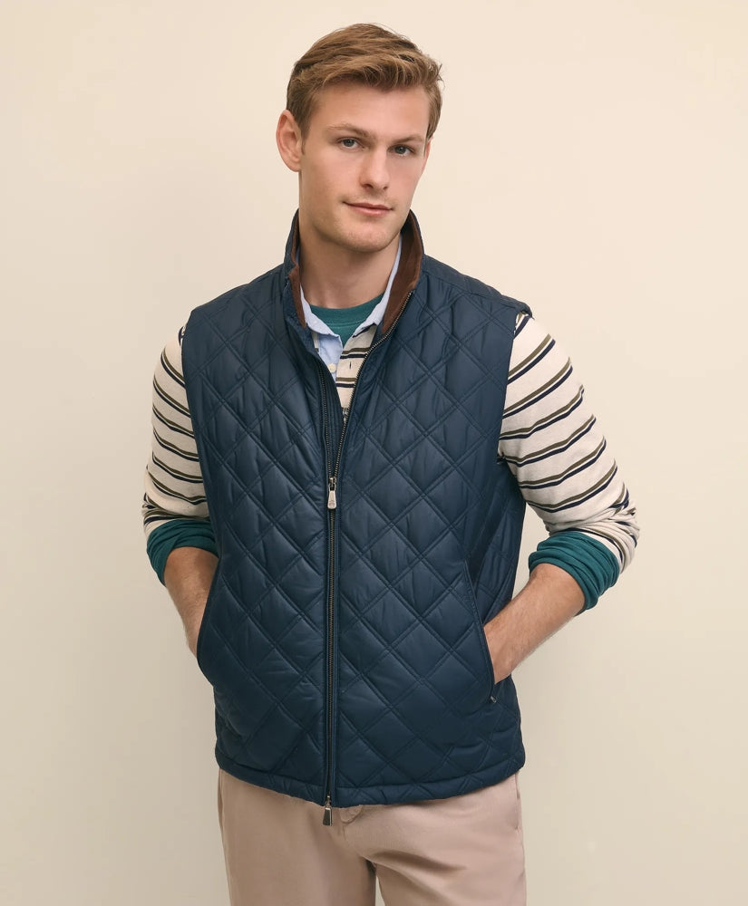 Paddock Diamond Quilted Vest / Brooks Brothers Men