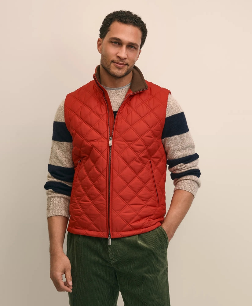Paddock Diamond Quilted Vest / Brooks Brothers Men