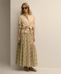 Mosaic Motif A-Line Skirt / Brooks Brothers Women