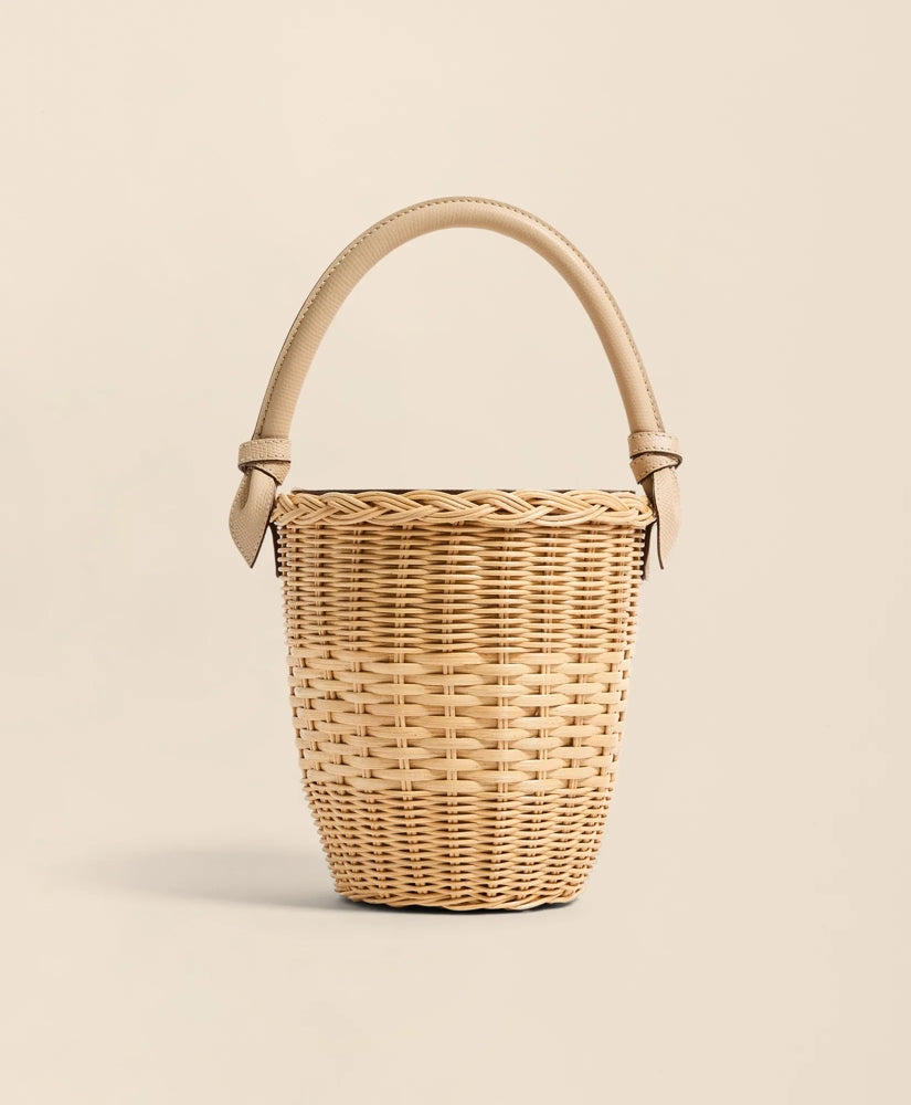 Pamela Munson Jane Latte Basket Bag / Brooks Brothers Women
