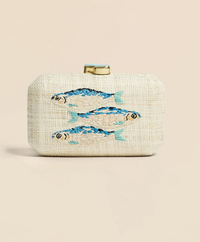 Pamela Munson Sardines Clutch / Brooks Brothers Women