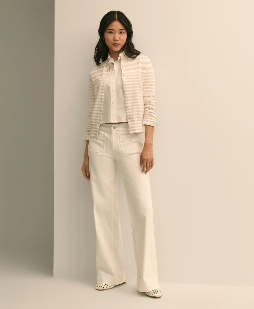 Patch-Pocket Flare Jeans / Brooks Brothers Women