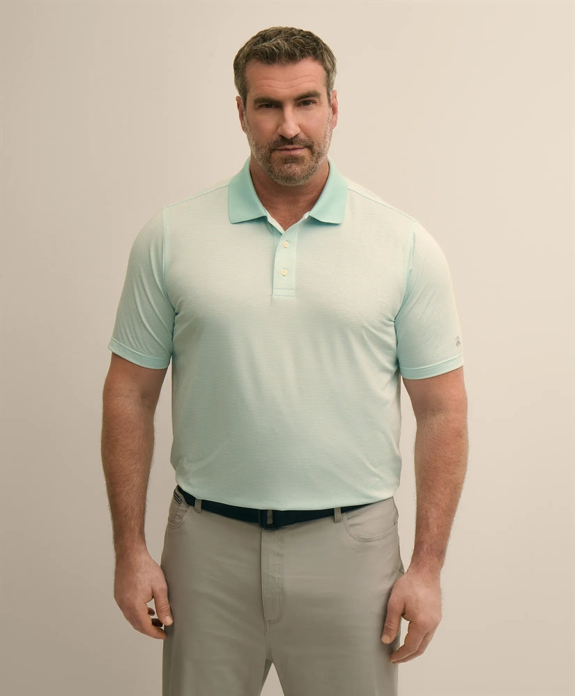 Performance Series Big & Tall Microstripe Polo Shirt / Brooks Brothers Men
