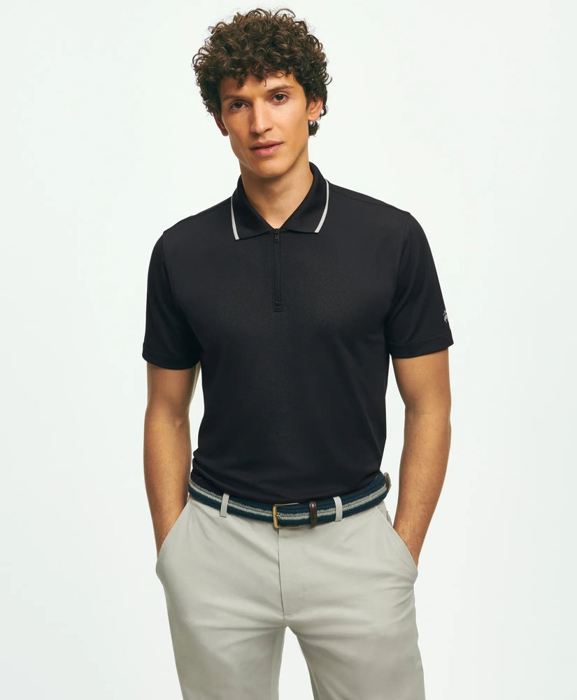 Performance Series Quarter-Zip Pique Polo Shirt / Brooks Brothers Men