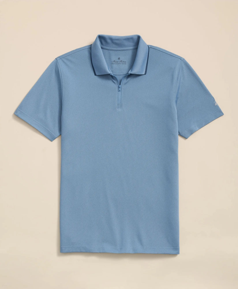 Performance Series Quarter-Zip Pique Polo Shirt / Brooks Brothers Men