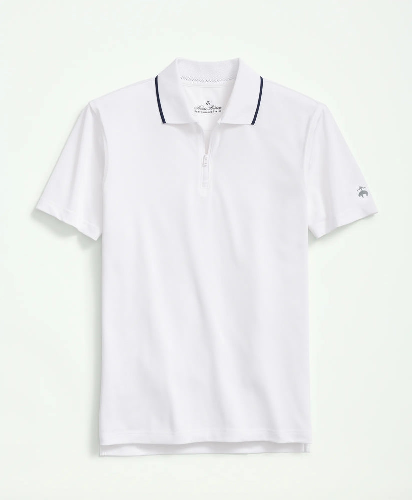 Performance Series Quarter-Zip Pique Polo Shirt / Brooks Brothers Men