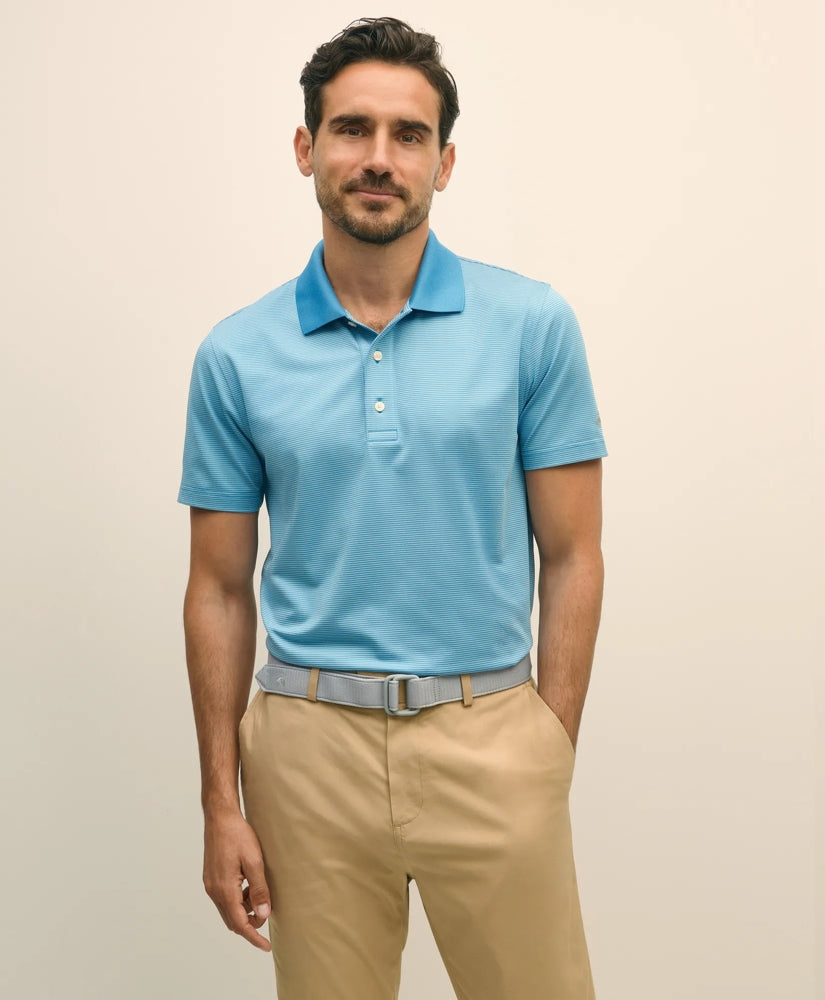 Performance Series Micro Stripe Jersey Polo Shirt / Brooks Brothers Men
