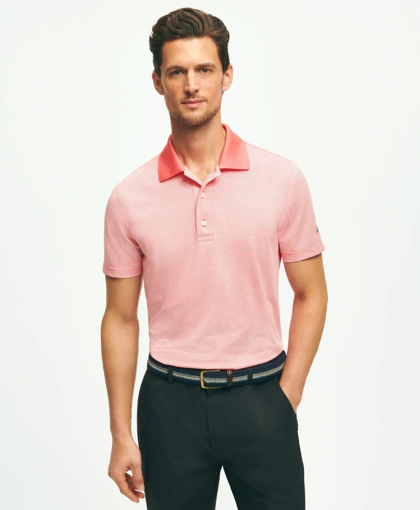 Performance Series Micro Stripe Jersey Polo Shirt / Brooks Brothers Men