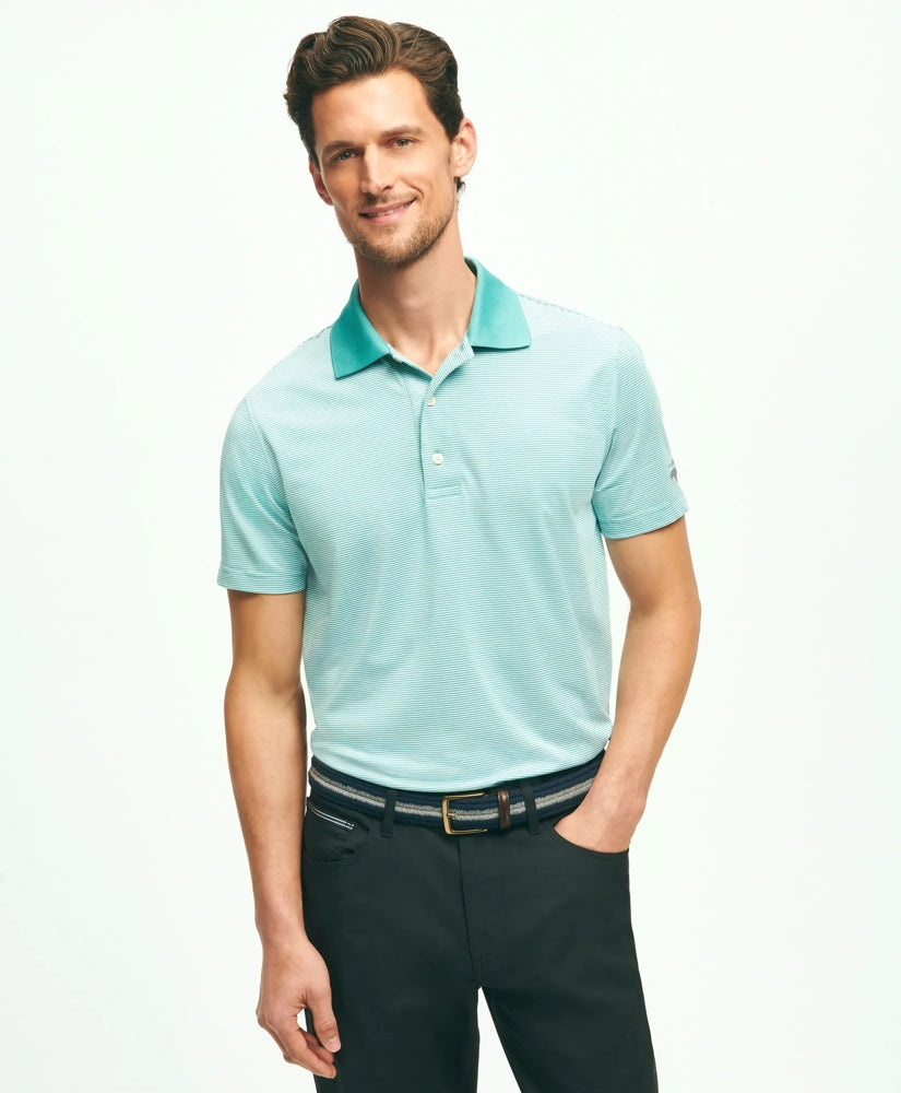Performance Series Micro Stripe Jersey Polo Shirt / Brooks Brothers Men