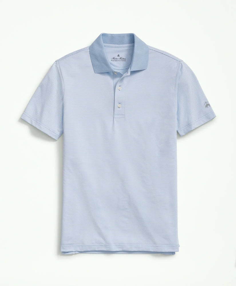 Performance Series Micro Stripe Jersey Polo Shirt / Brooks Brothers Men