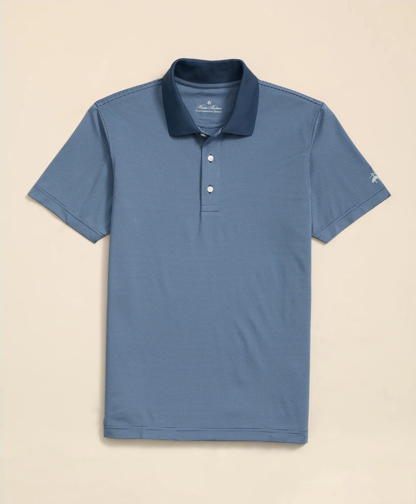 Performance Series Micro Stripe Jersey Polo Shirt / Brooks Brothers Men