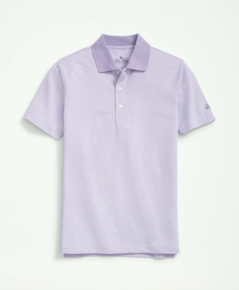Performance Series Micro Stripe Jersey Polo Shirt / Brooks Brothers Sale