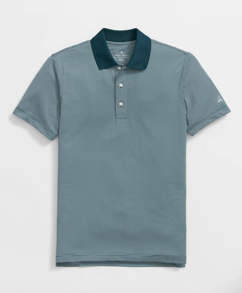 Performance Series Micro Stripe Jersey Polo Shirt / Brooks Brothers Sale