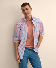 Performance Series Stretch Polo Button-Down Collar, Check Sport Shirt / Brooks Brothers Shirts