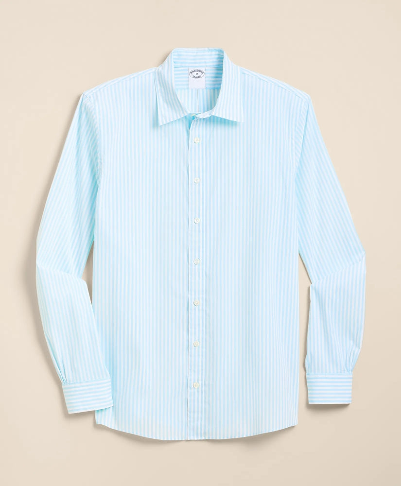 Performance Series Stretch Spread Collar, Striped Sport Shirt / Brooks Brothers Men