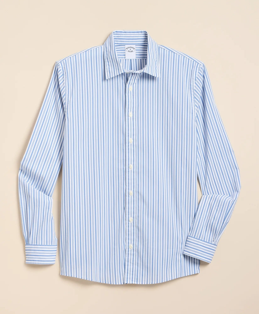 Performance Series Stretch Spread Collar, Striped Sport Shirt / Brooks Brothers Men