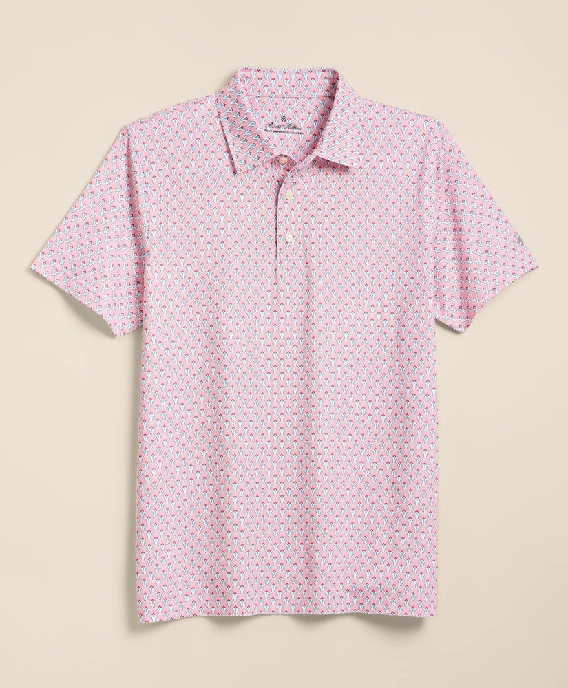 Performance Series Vintage Scallop Motif Polo Shirt / Brooks Brothers Men