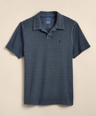 Cotton Pique Garment-Dyed Johnny Collar Polo Shirt / Brooks Brothers Men
