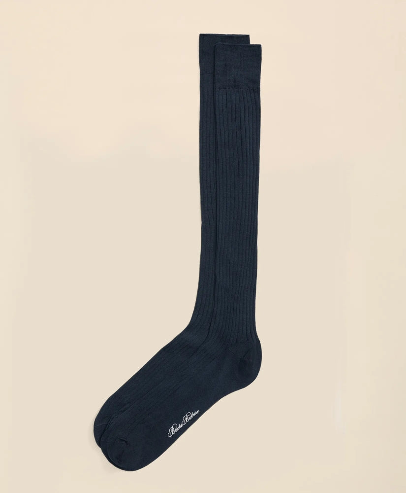 Pima Cotton Blend Over-the-Calf Socks / Brooks Brothers Men