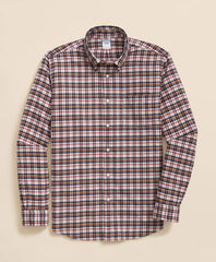 Portuguese Flannel Polo Button Down Collar, Multi-Check Shirt / Brooks Brothers Sale
