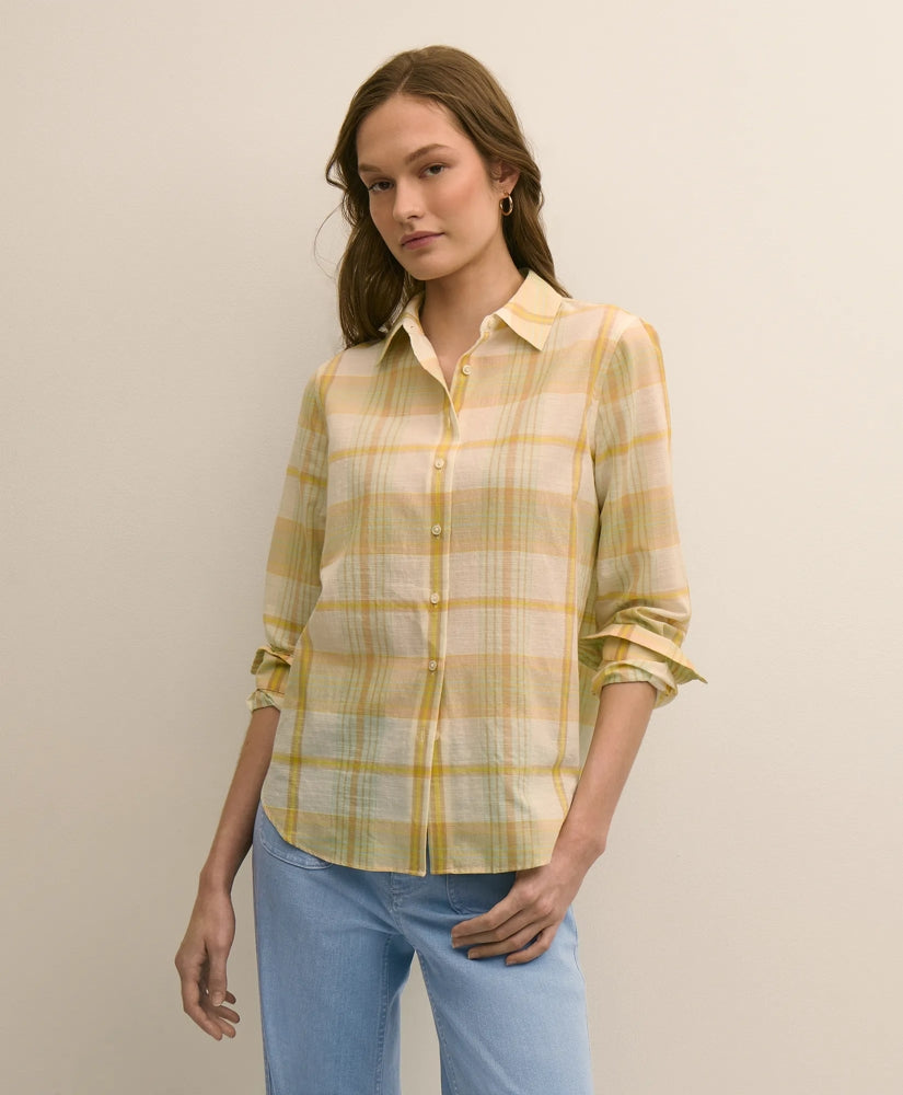 Relaxed Cotton Madras Shirt / Brooks Brothers Shirts