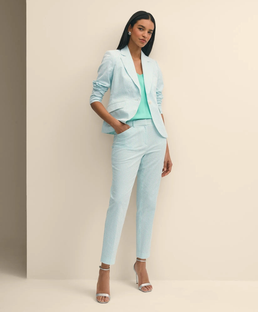 Seersucker Slim Fit Pants / Brooks Brothers Sale