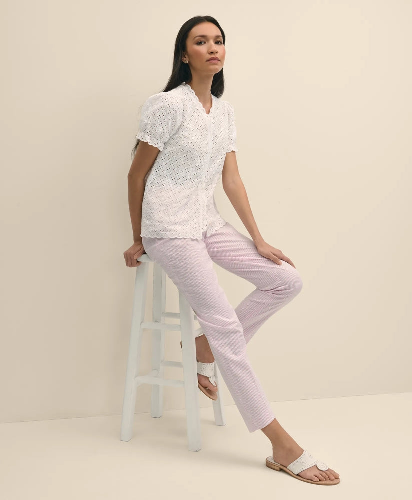 Seersucker Slim Fit Pants / Brooks Brothers Sale