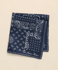 Silk Bandana Print Pocket Square / Brooks Brothers Men