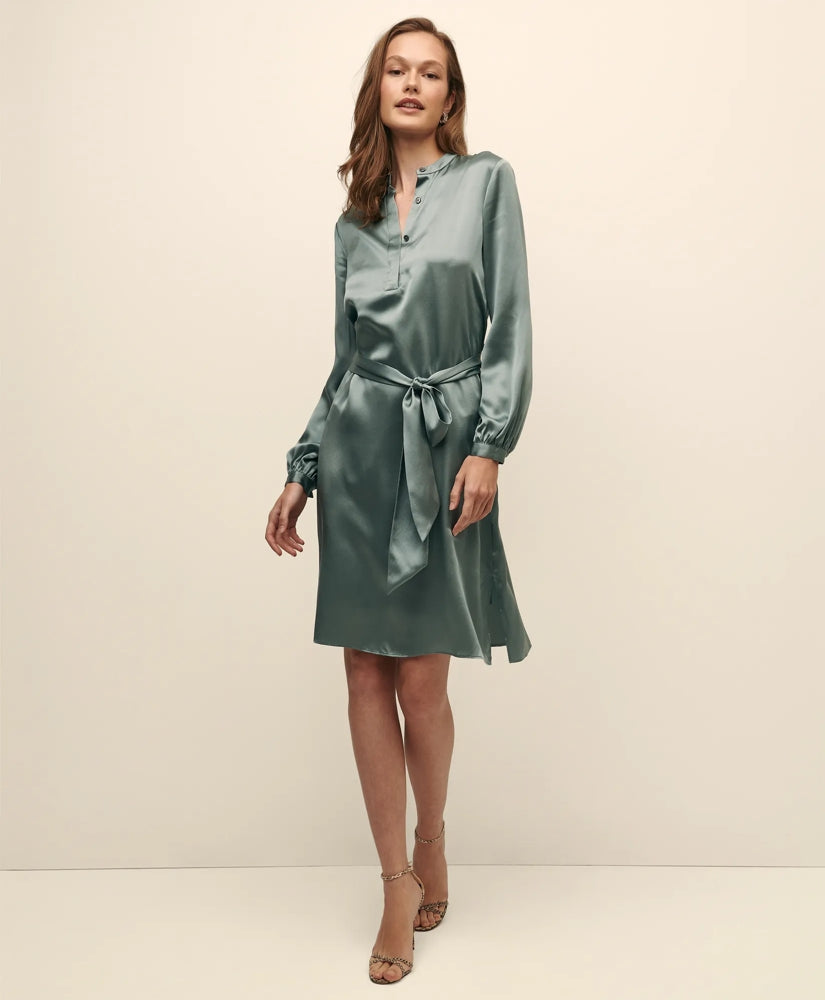 Silk Charmeuse Shift Dress / Brooks Brothers Sale