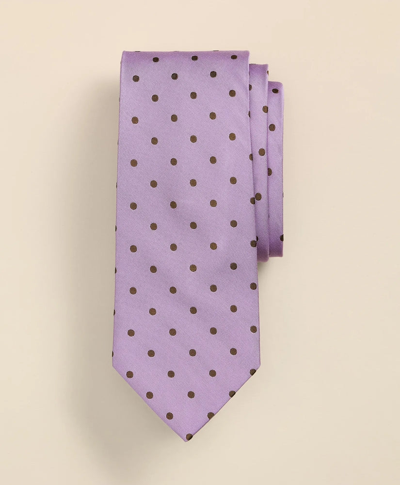 Silk-Cotton Dot Tie / Brooks Brothers Men