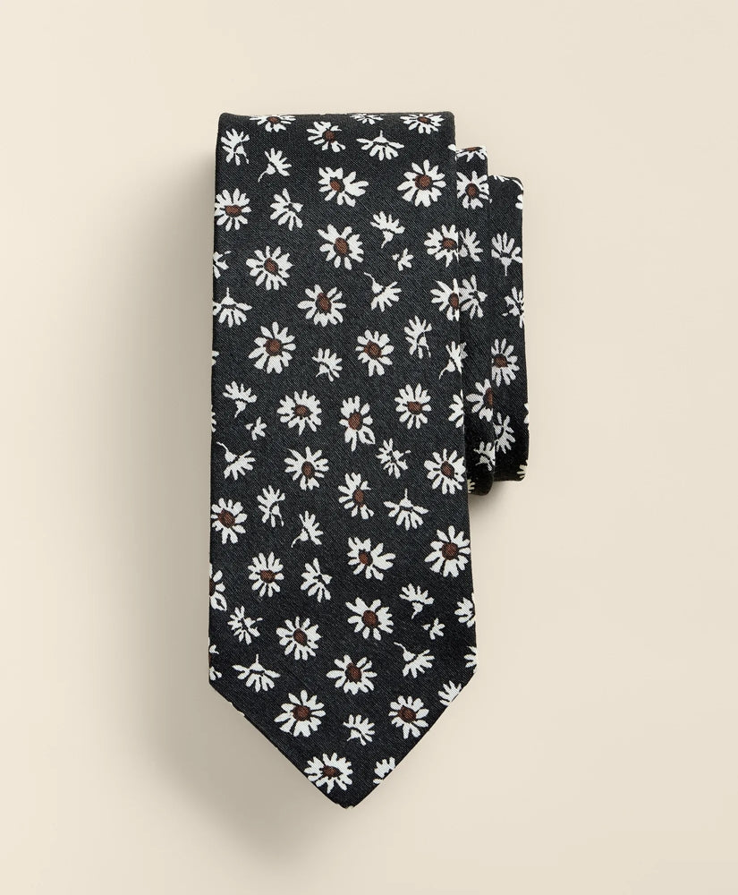 Linen-Silk Daisy Tie / Brooks Brothers Men